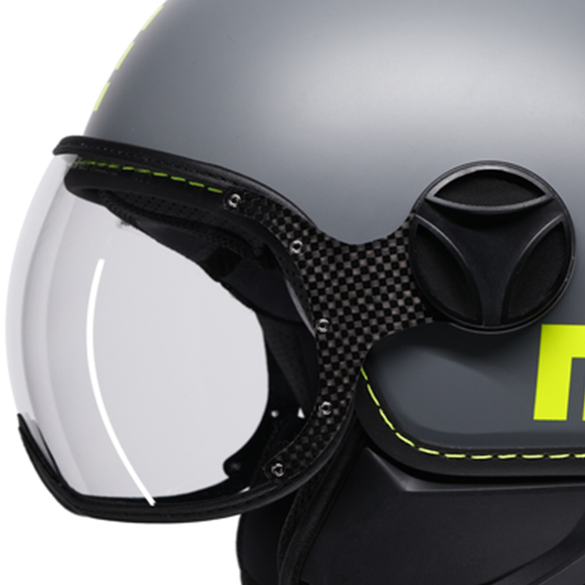 FIGHTER CLASSIC CANDY MOMO DESIGN GREY/ FLUO YELLOW
