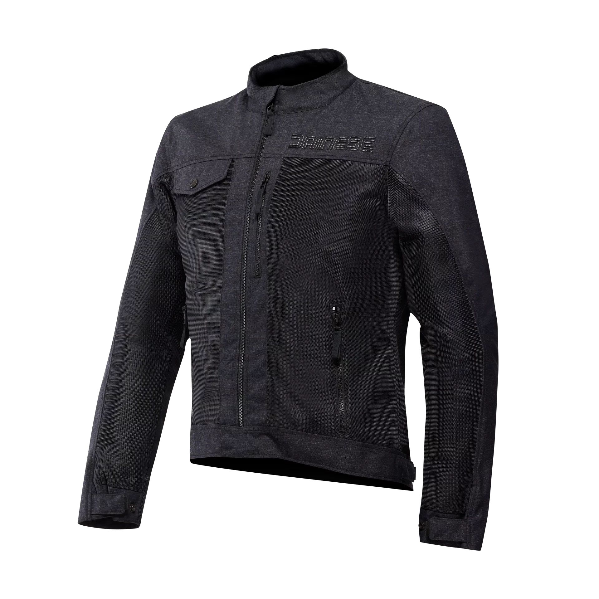 ALFAMA AIR TEX - GIACCA MOTO ESTIVA IN TESSUTO UOMO Dainese BLACK DENIM