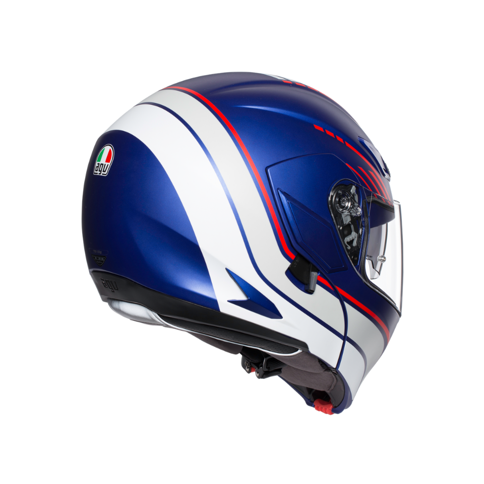 COMPACT ST E2205 MULTI AGV BOSTON MATT BLUE/WHITE/RED