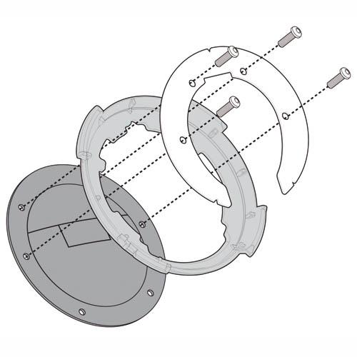 BF20 GIVI FLANGIA PER BORSA TANK LOCK HONDA