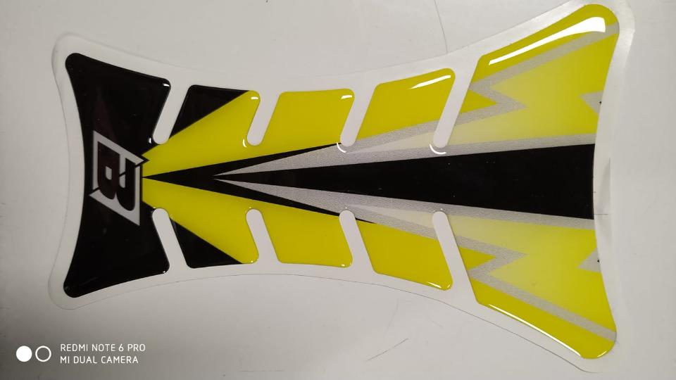 PARASERBATOIO TANK PROTECTOR ROAD RACING BLACKBIRD FLASH YELLOW