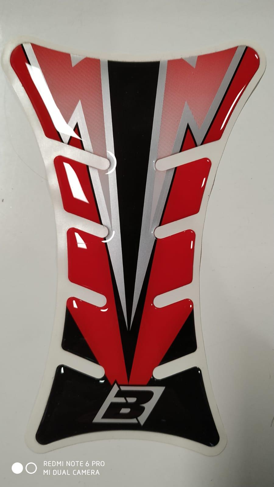 PARASERBATOIO TANK PROTECTOR ROAD RACING BLACKBIRD FLASH RED