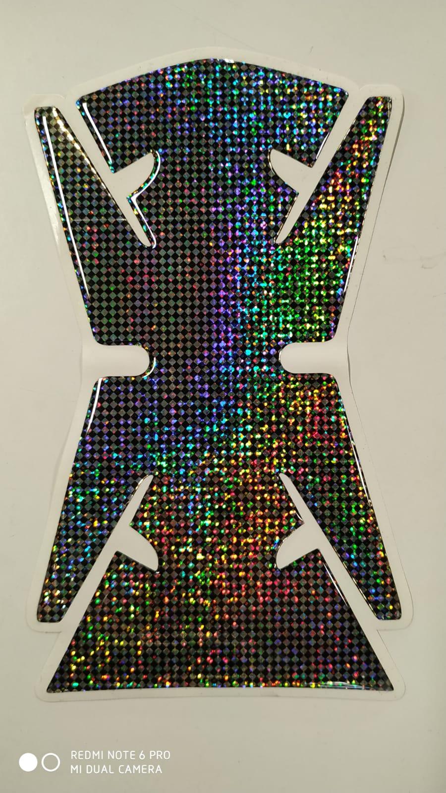 PARASERBATOIO TANK PROTECTOR ROAD RACING BLACKBIRD GLITTER 6 FLAG