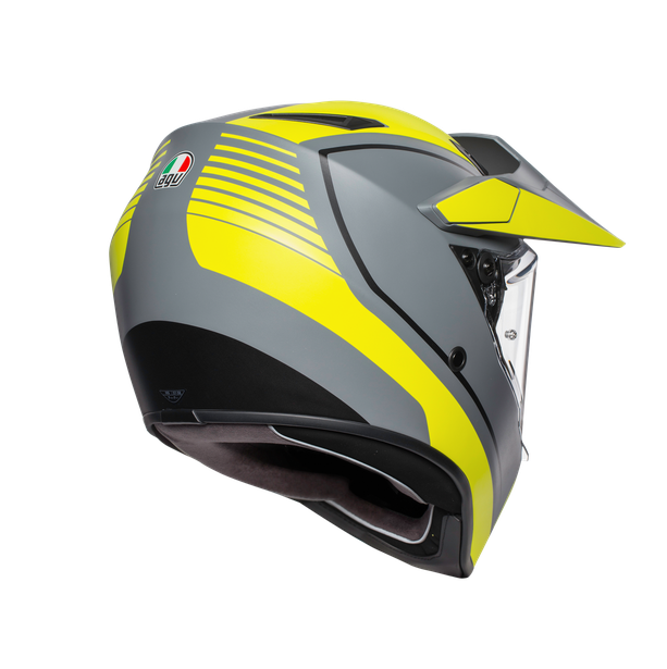 AX9 E2205 MULTI PLK  - PACIFIC ROAD AGV MATT GREY/YELLOW-FLUO/BLACK