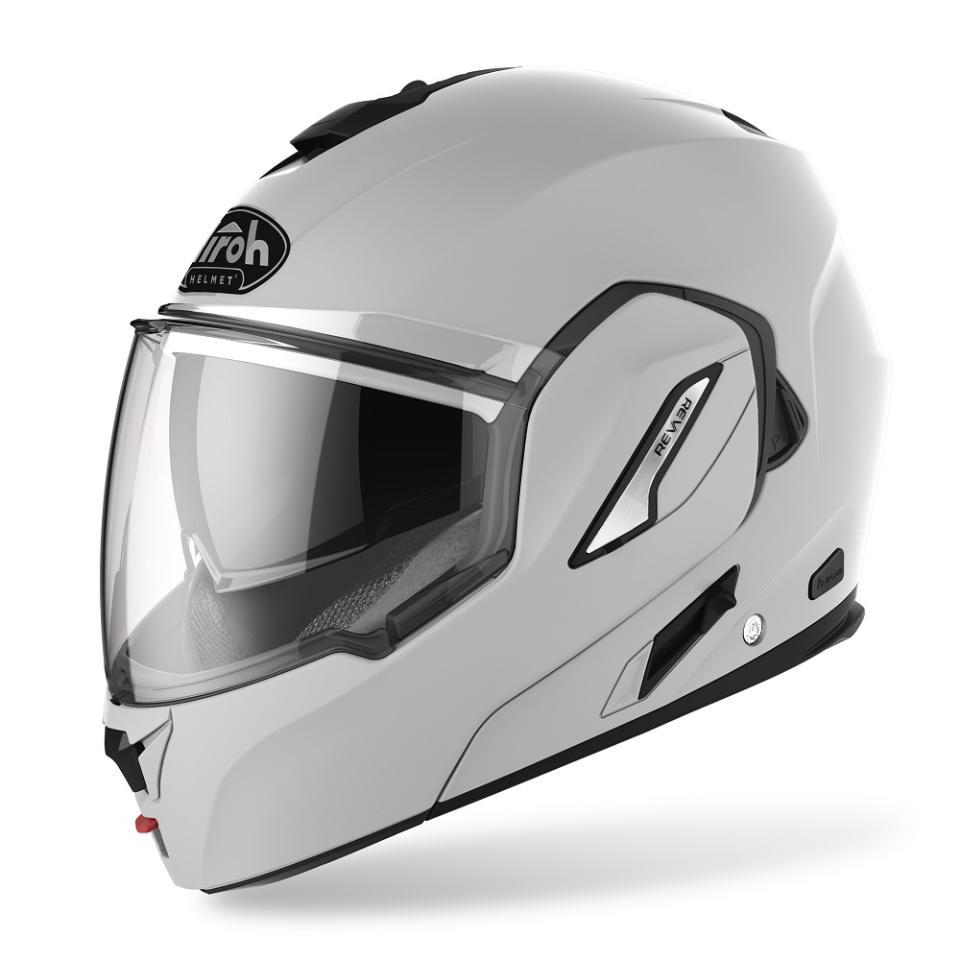 REV 19 MONOCOLORE AIROH CONCRETE GRAY COMPLETO DI PINLOCK