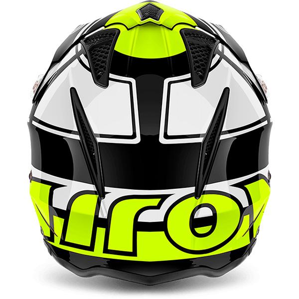 AIROH TRR S VINTAGE YELLOW AIROH Casco Jet Urban da trial in fibre composite