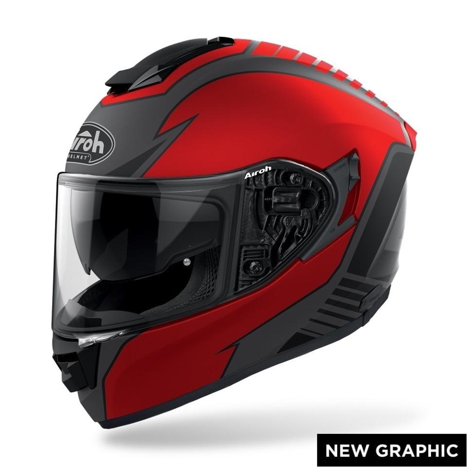 ST 501 - TYPE RED  AIROH CASCO FULL FACE TRI-COMPOSITE