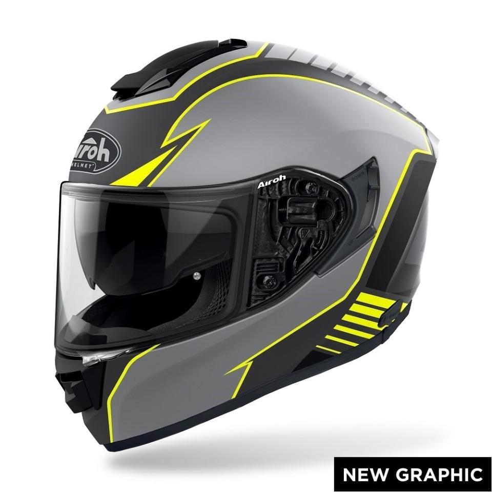 CASCO INTEGRALE FULL FACE TRI-COMPOSITE  AIROH ST 501 - TYPE YELLOW MATT