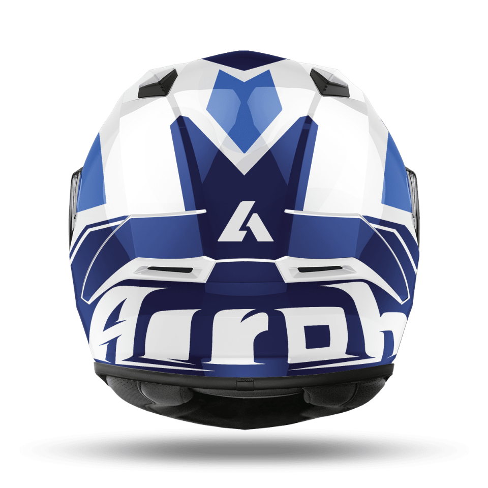 VALOR WINGS   BLUE GLOSS HELMET ON-ROAD AIROH Casco ON-ROAD in resina termoplastica