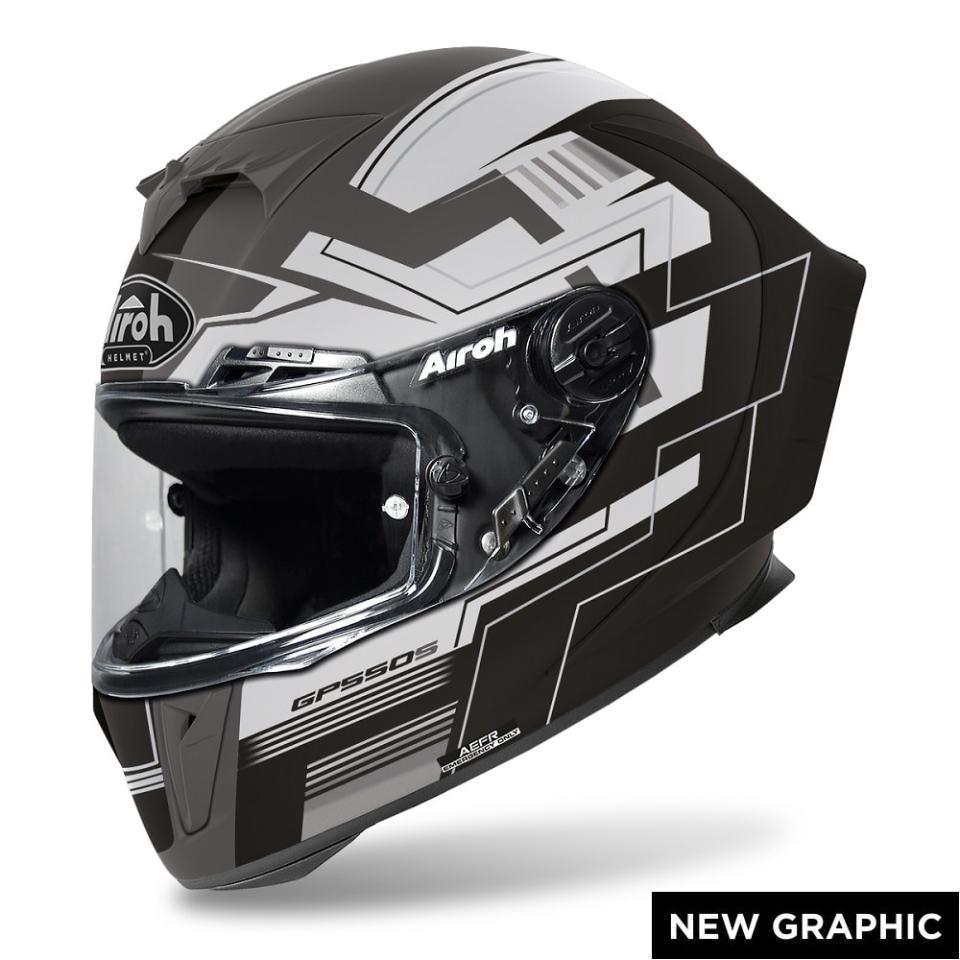AIROH GP 550 S  CHALLENGE  AIROH BLACK MATT