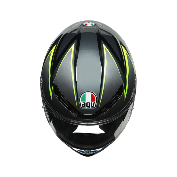 K6 E2205 MULTI AGV FLASH GREY/BLACK/LIME