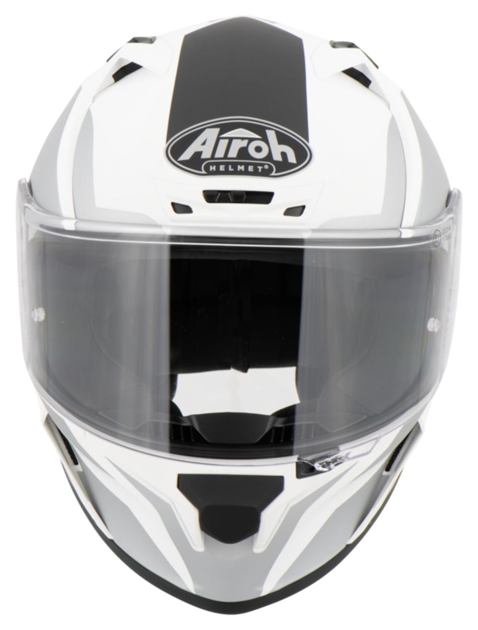 VALOR WINGS   WHITE MATT HELMET ON-ROAD AIROH Casco ON-ROAD in resina termoplastica