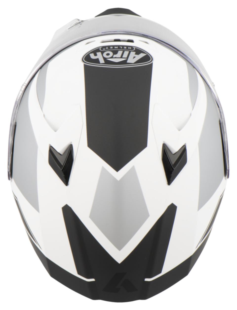 VALOR WINGS   WHITE MATT HELMET ON-ROAD AIROH Casco ON-ROAD in resina termoplastica