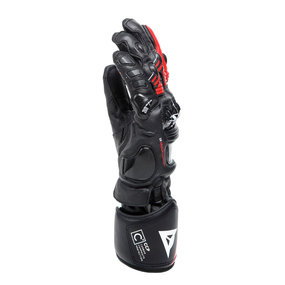 DRUID 4 LEATHER GLOVES DAINESE Guanti moto racing in pelle ovina con protezioni in carbonio sulle nocche