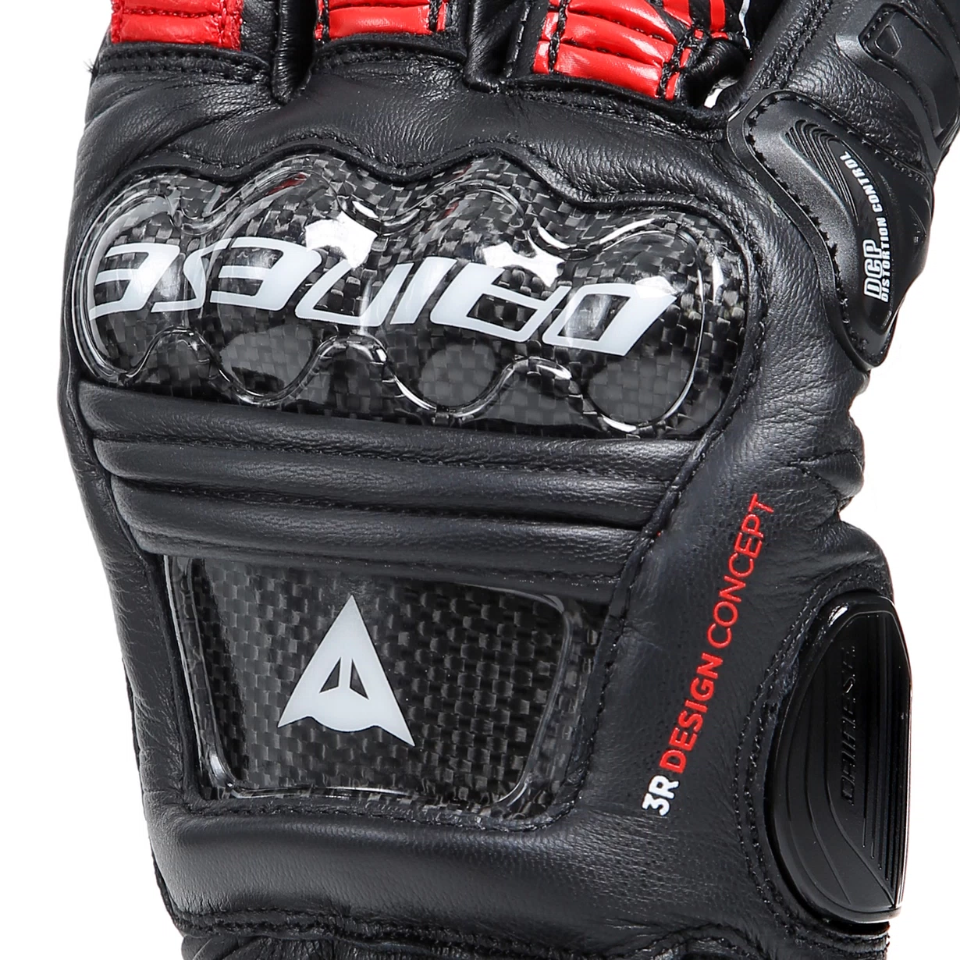 DRUID 4 LEATHER GLOVES DAINESE Guanti moto racing in pelle ovina con protezioni in carbonio sulle nocche