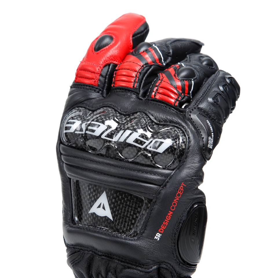 DRUID 4 LEATHER GLOVES DAINESE Guanti moto racing in pelle ovina con protezioni in carbonio sulle nocche