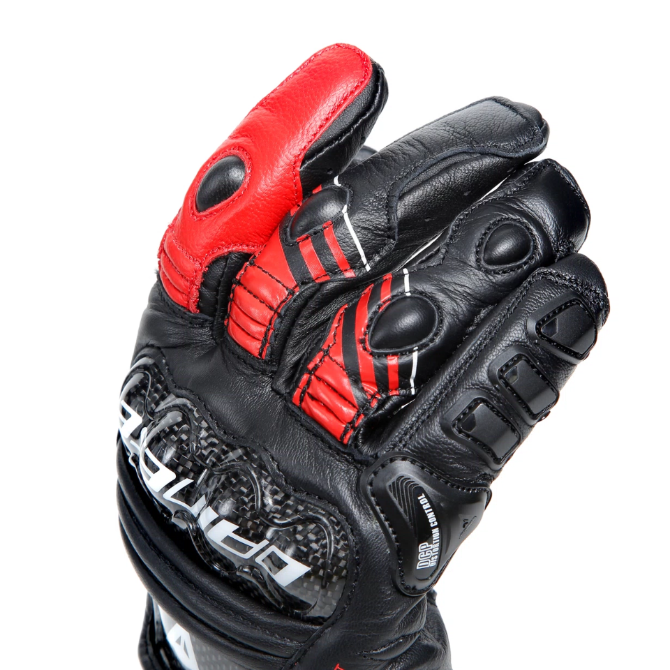 DRUID 4 LEATHER GLOVES DAINESE Guanti moto racing in pelle ovina con protezioni in carbonio sulle nocche