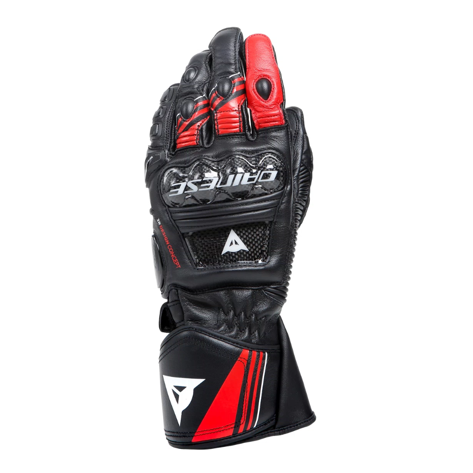 DRUID 4 LEATHER GLOVES DAINESE Guanti moto racing in pelle ovina con protezioni in carbonio sulle nocche