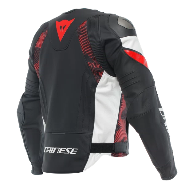 AVRO 5 LEATHER JACKET DAINESE Giacca da moto in pelle bovina tutu con inserti elasticizzati S1 e Microelastic 2.0.