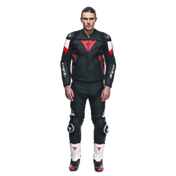 AVRO 5 LEATHER JACKET Dainese Giacca da moto in pelle bovina tutu con inserti elasticizzati S1 e Microelastic 2.0.