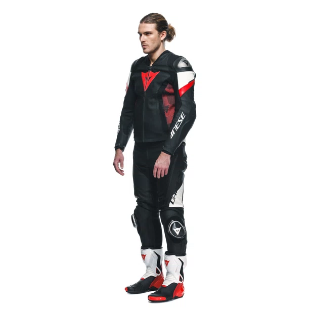 AVRO 5 LEATHER JACKET Dainese Giacca da moto in pelle bovina tutu con inserti elasticizzati S1 e Microelastic 2.0.