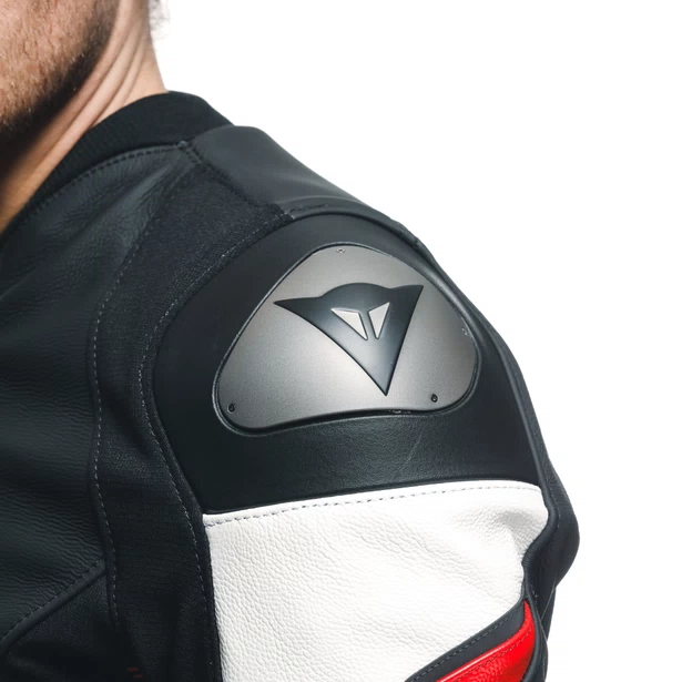 AVRO 5 LEATHER JACKET Dainese Giacca da moto in pelle bovina tutu con inserti elasticizzati S1 e Microelastic 2.0.