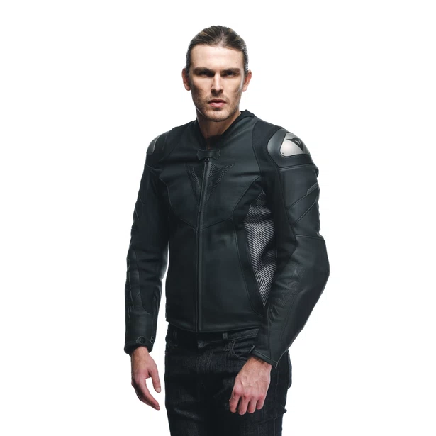 AVRO 5 LEATHER JACKET DAINESE Giacca da moto in pelle bovina tutu con inserti elasticizzati S1 e Microelastic 2.0.