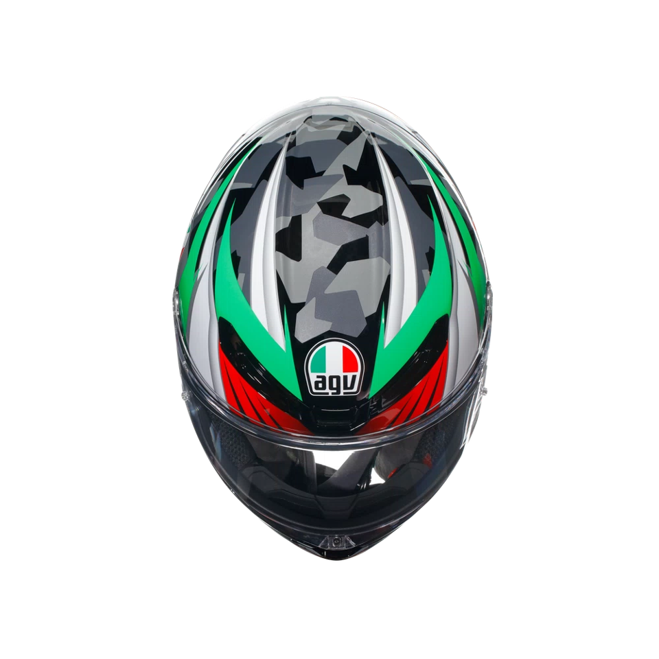 K6 S E2206 INTEGRALE/FULL FACE AGV EXCITE CAMO/ITALY