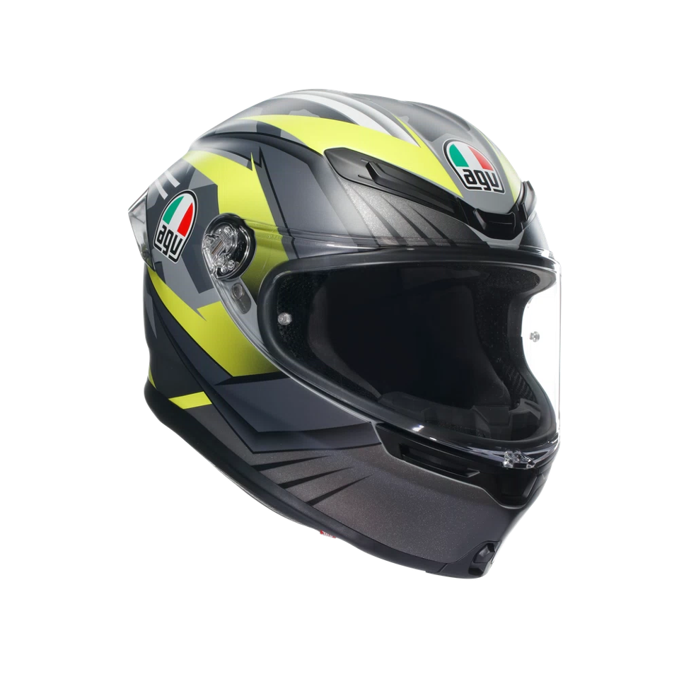 K6 S E2206 INTEGRALE/FULL FACE AGV EXCITE MATT CAMO/YELLOW FLUO