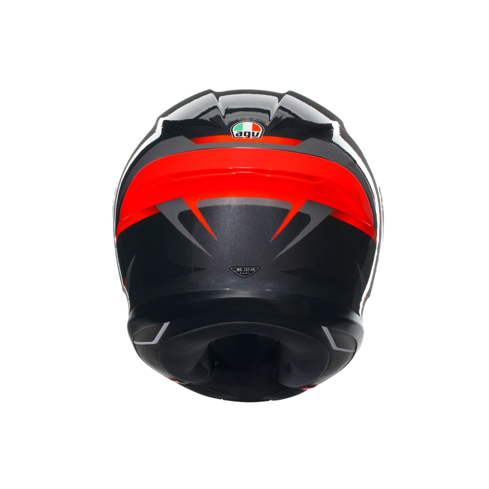 K6 S E2206 INTEGRALE/FULL FACE AGV SLASHCUT BLACK/GREY/RED