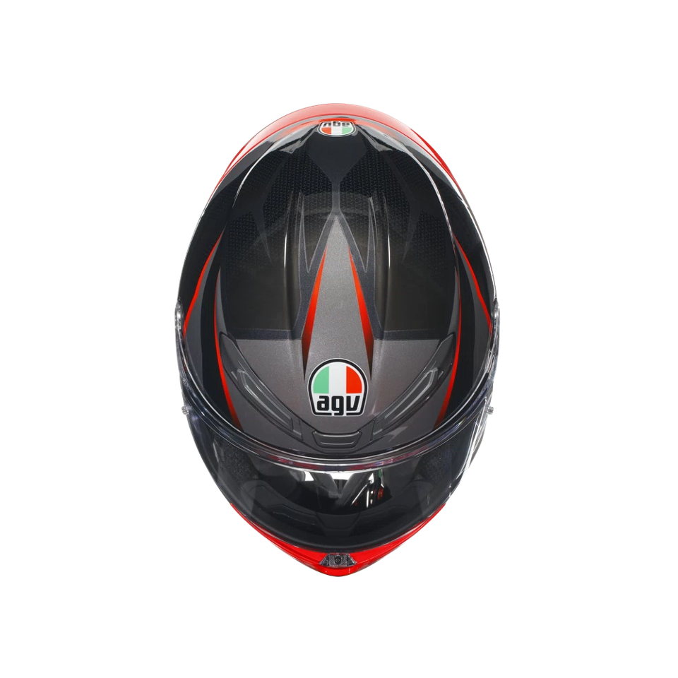 K6 S E2206 INTEGRALE/FULL FACE AGV SLASHCUT BLACK/GREY/RED