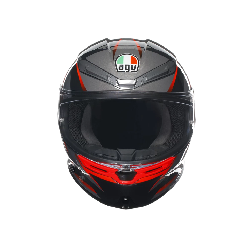 K6 S E2206 INTEGRALE/FULL FACE AGV SLASHCUT BLACK/GREY/RED