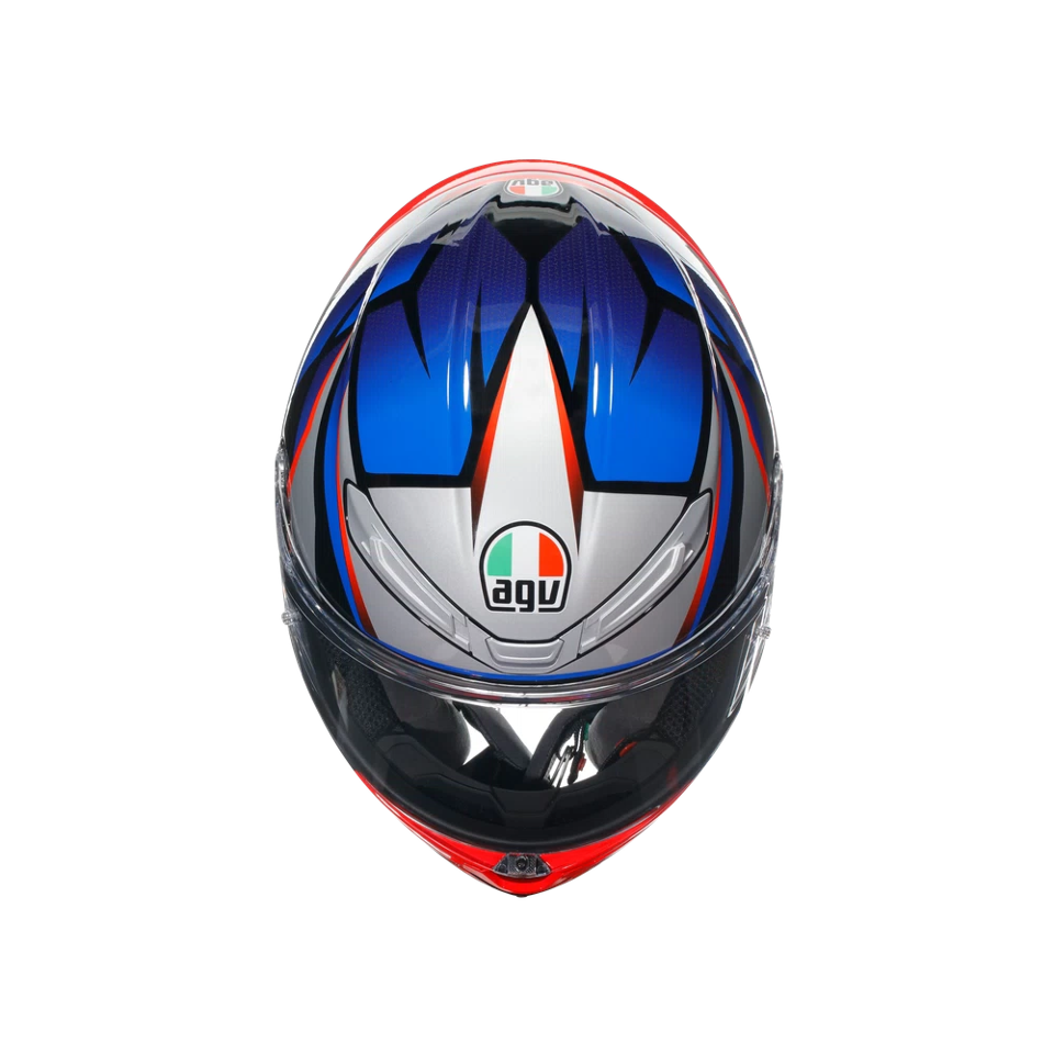 K6 S E2206 INTEGRALE/FULL FACE AGV SLASHCUT BLACK/BLUE/RED