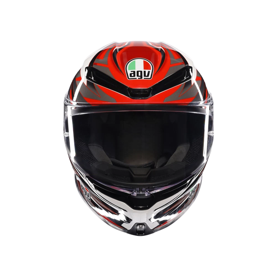 K6 S E2206 INTEGRALE/FULL FACE AGV REEVAL WHITE/RED/GREY