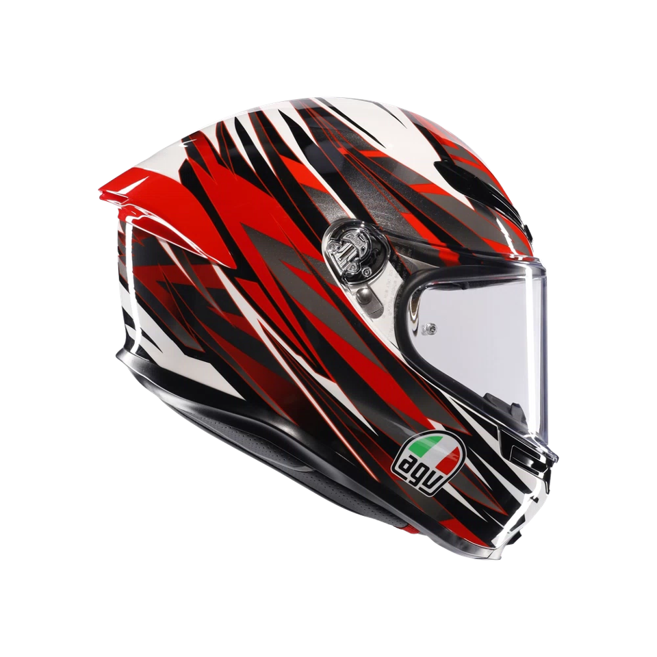 K6 S E2206 INTEGRALE/FULL FACE AGV REEVAL WHITE/RED/GREY