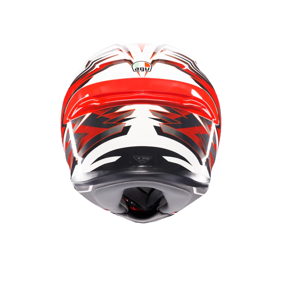 K6 S E2206 INTEGRALE/FULL FACE AGV REEVAL WHITE/RED/GREY