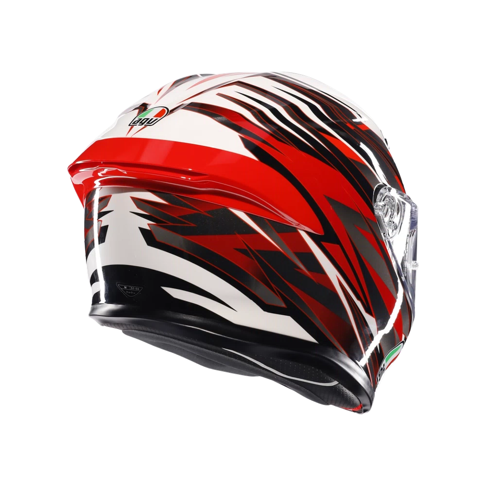 K6 S E2206 INTEGRALE/FULL FACE AGV REEVAL WHITE/RED/GREY