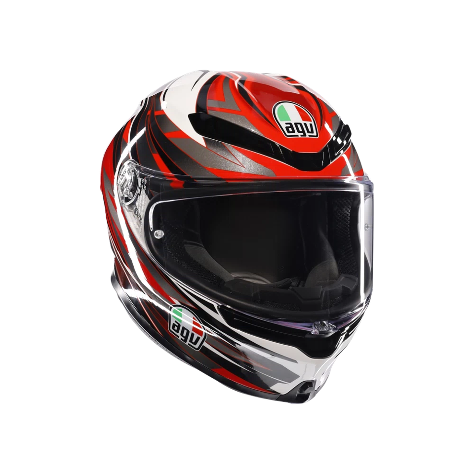 K6 S E2206 INTEGRALE/FULL FACE AGV REEVAL WHITE/RED/GREY