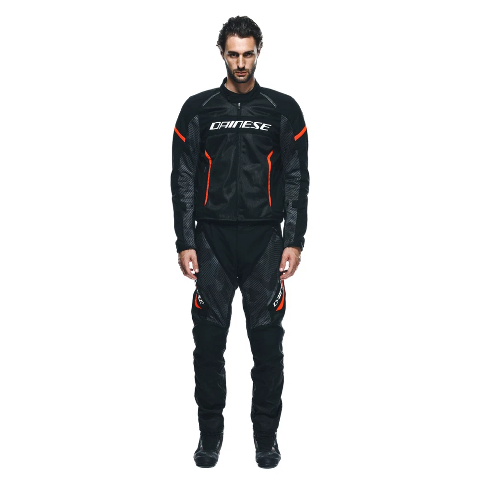 AIR FRAME 3 TEX - GIACCA MOTO ESTIVA IN TESSUTO UOMO Dainese BLACK - BLACK- FLUO RED