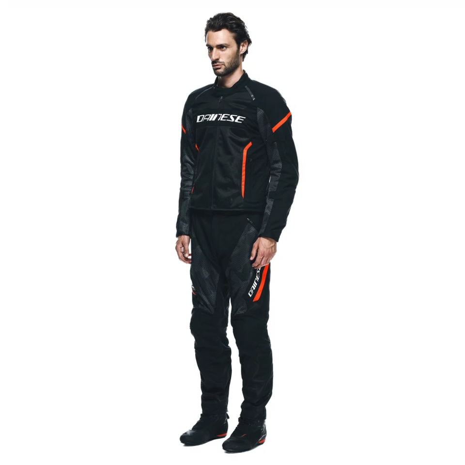 AIR FRAME 3 TEX - GIACCA MOTO ESTIVA IN TESSUTO UOMO Dainese BLACK - BLACK- FLUO RED