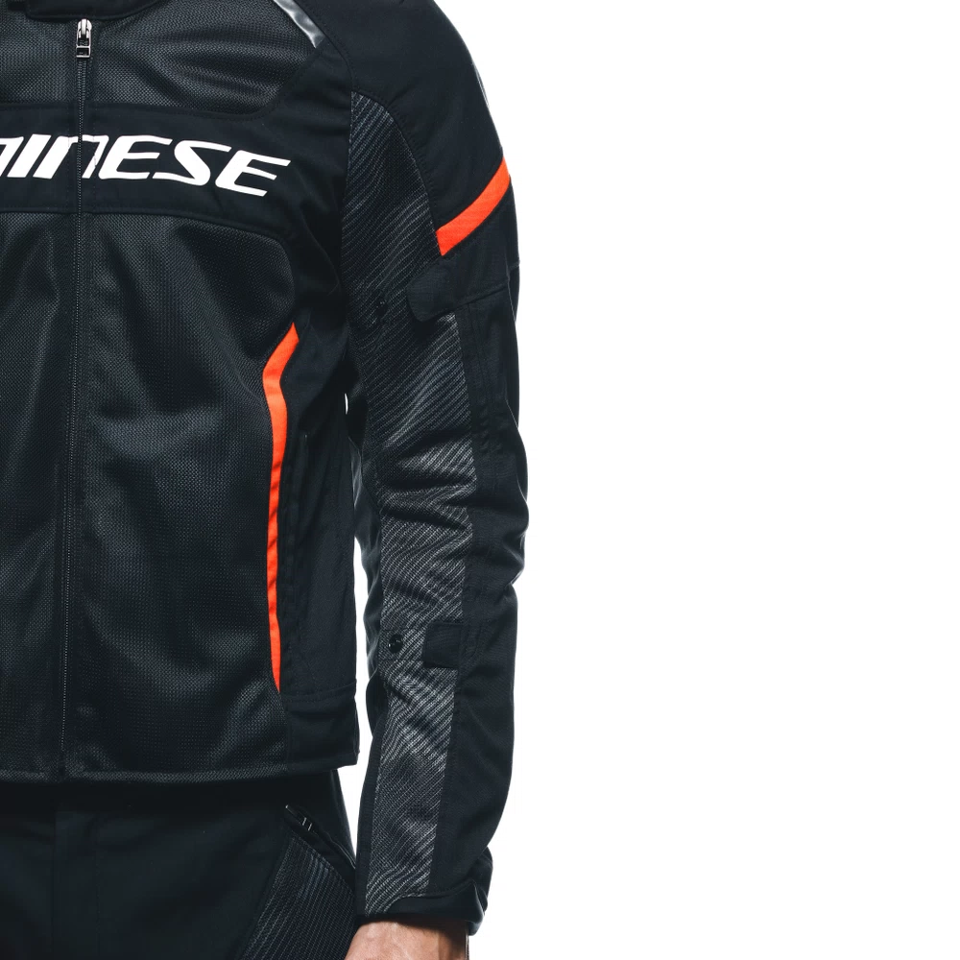 AIR FRAME 3 TEX - GIACCA MOTO ESTIVA IN TESSUTO UOMO Dainese BLACK - BLACK- FLUO RED