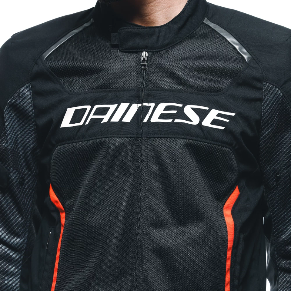 AIR FRAME 3 TEX - GIACCA MOTO ESTIVA IN TESSUTO UOMO Dainese BLACK - BLACK- FLUO RED