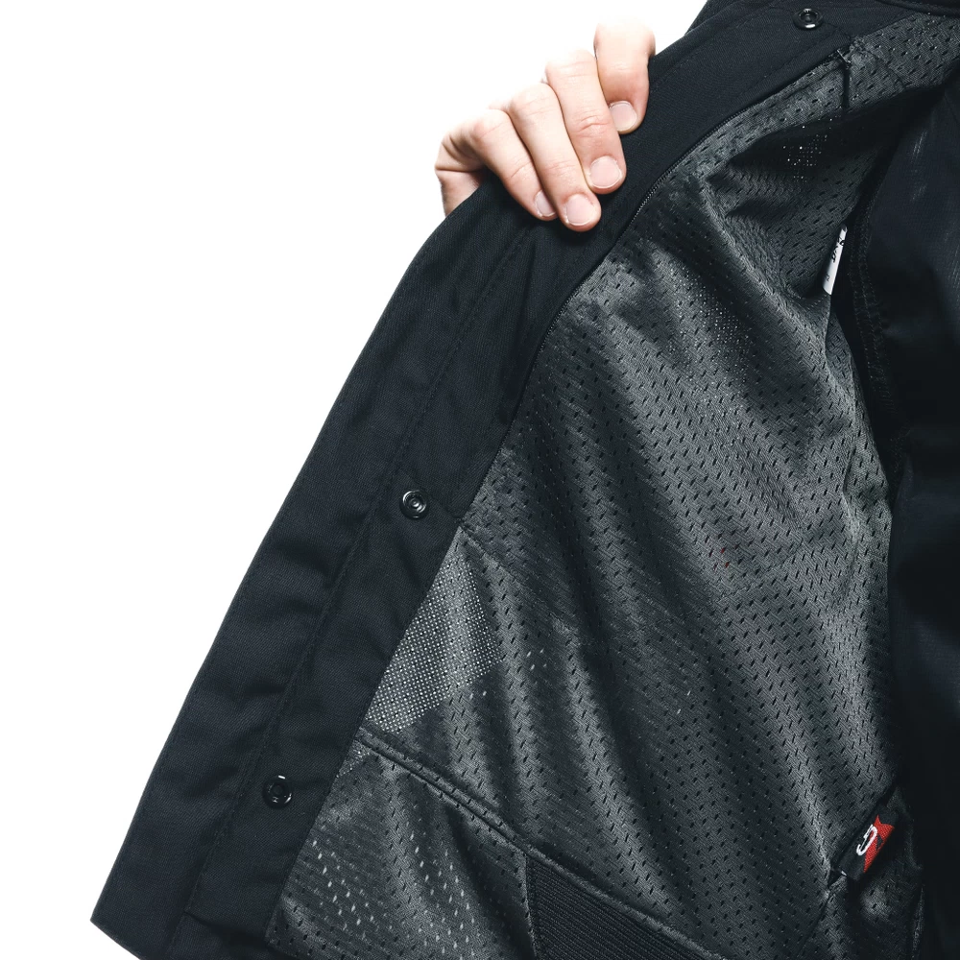AIR FRAME 3 TEX - GIACCA MOTO ESTIVA IN TESSUTO UOMO Dainese BLACK - BLACK- FLUO RED