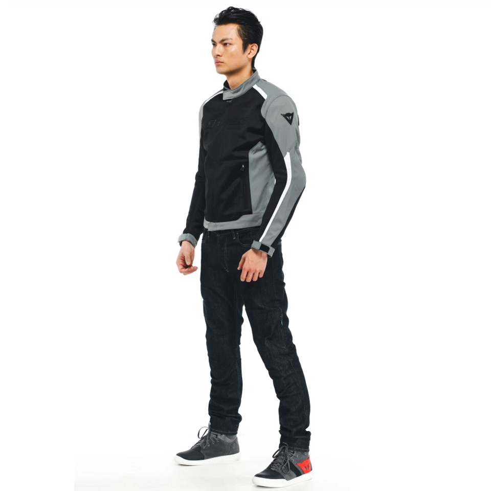 HYDRAFLUX 2 AIR D-DRY® - GIACCA MOTO ESTIVA IMPERMEABILE UOMO Dainese BLACK- CHARCOAL GREY