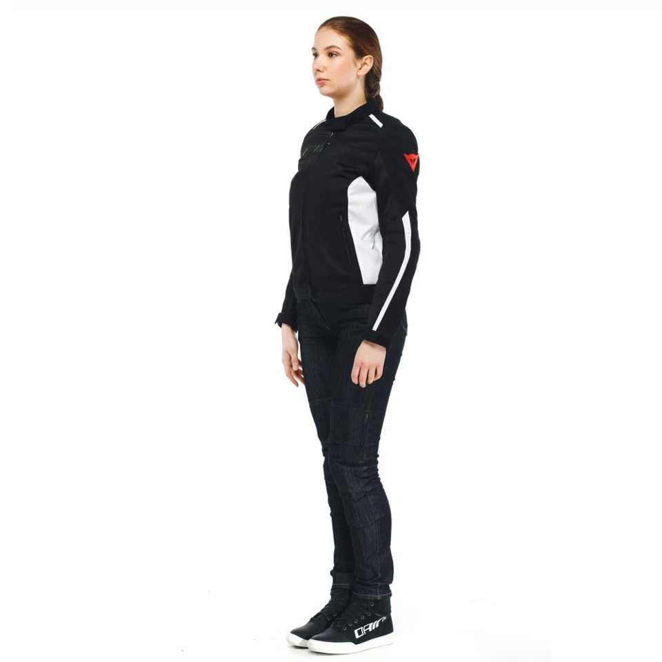 HYDRAFLUX 2 AIR D-DRY®- GIACCA MOTO ESTIVA IMPERMEABILE DONNA Dainese BLACK - BLACK - WHITE