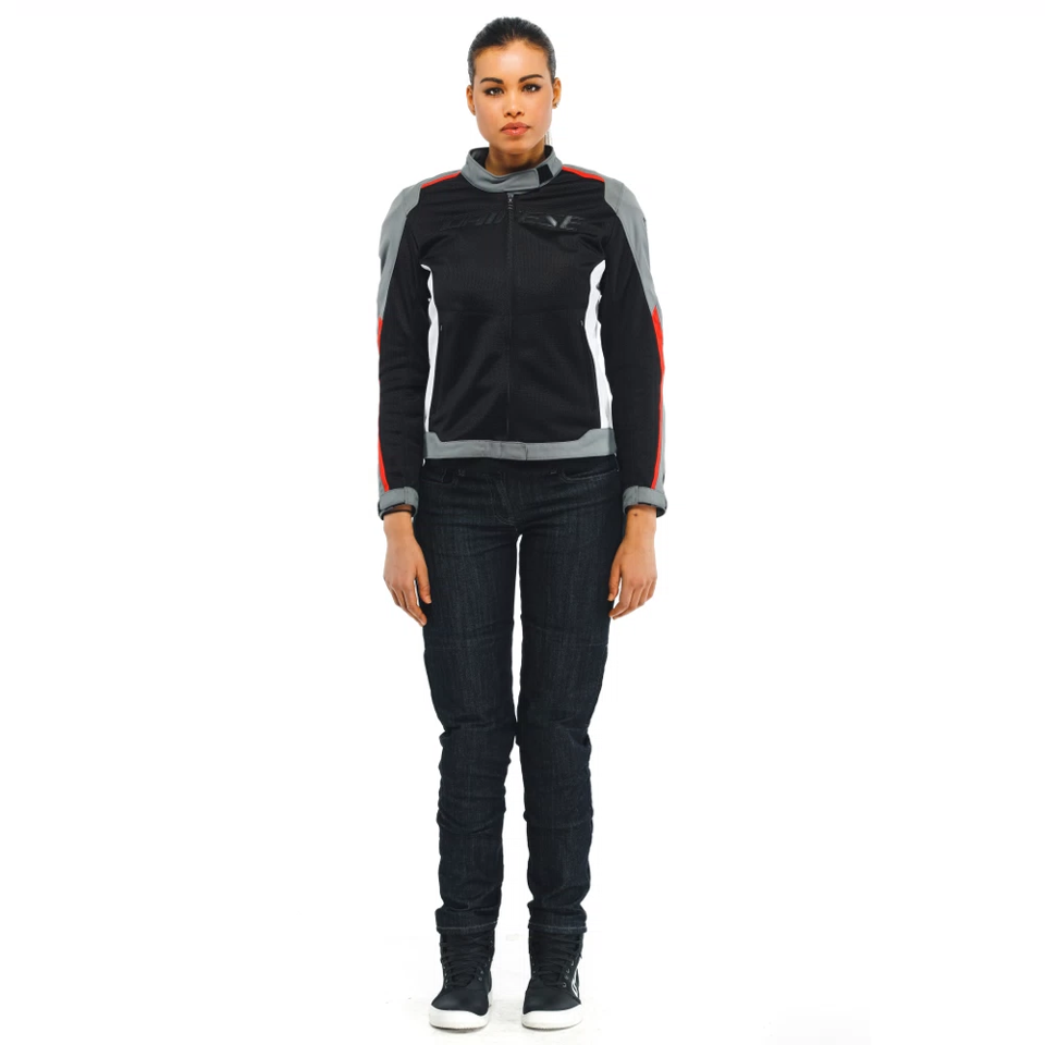 HYDRAFLUX 2 AIR D-DRY®- GIACCA MOTO ESTIVA IMPERMEABILE DONNA Dainese BLACK - CHARCOAL GREY - LAVA RED