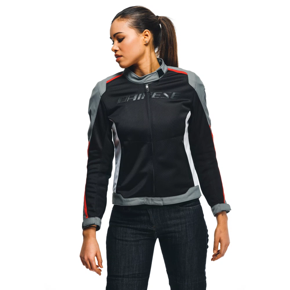 HYDRAFLUX 2 AIR D-DRY®- GIACCA MOTO ESTIVA IMPERMEABILE DONNA Dainese BLACK - CHARCOAL GREY - LAVA RED