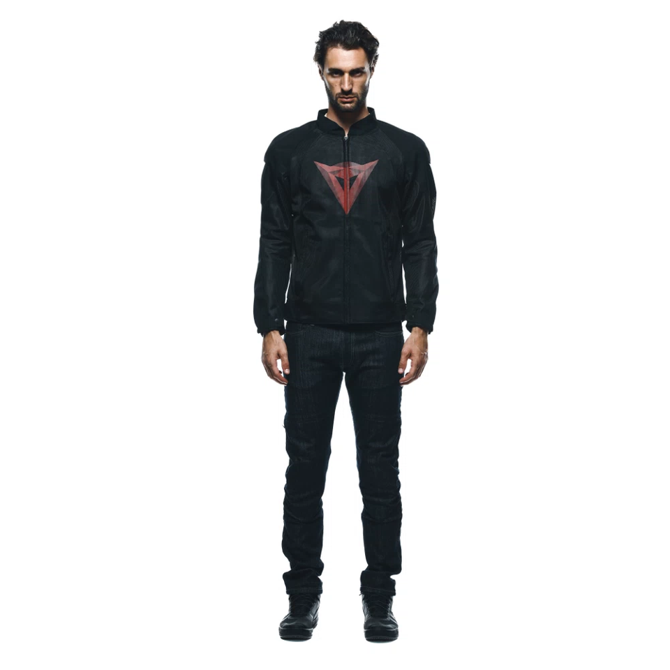HEROSPHERE AIR TEX - GIACCA MOTO ESTIVA IN TESSUTO UOMO Dainese BLACK - RED DIAMOND