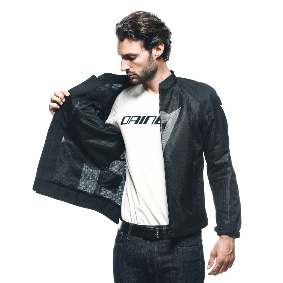 HEROSPHERE AIR TEX - GIACCA MOTO ESTIVA IN TESSUTO UOMO Dainese BLACK - WHITE DIAMOND