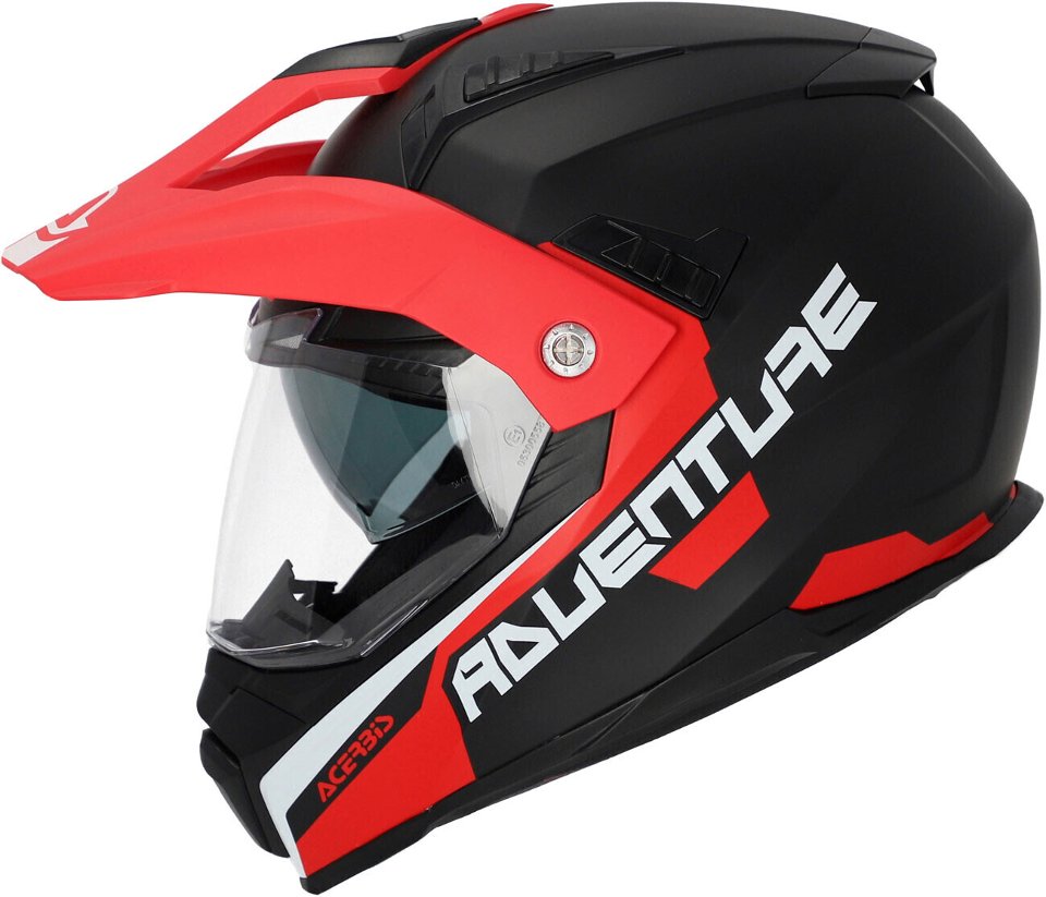 CASCO INTEGRALE ADVENTURE FLIP FS-606 22-06 ACERBIS GRIGIO/ROSSO